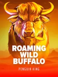 roaming wild buffalo game logo